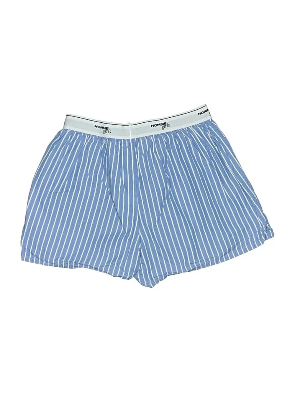 Homme girls Blue Striped Boxer Shorts